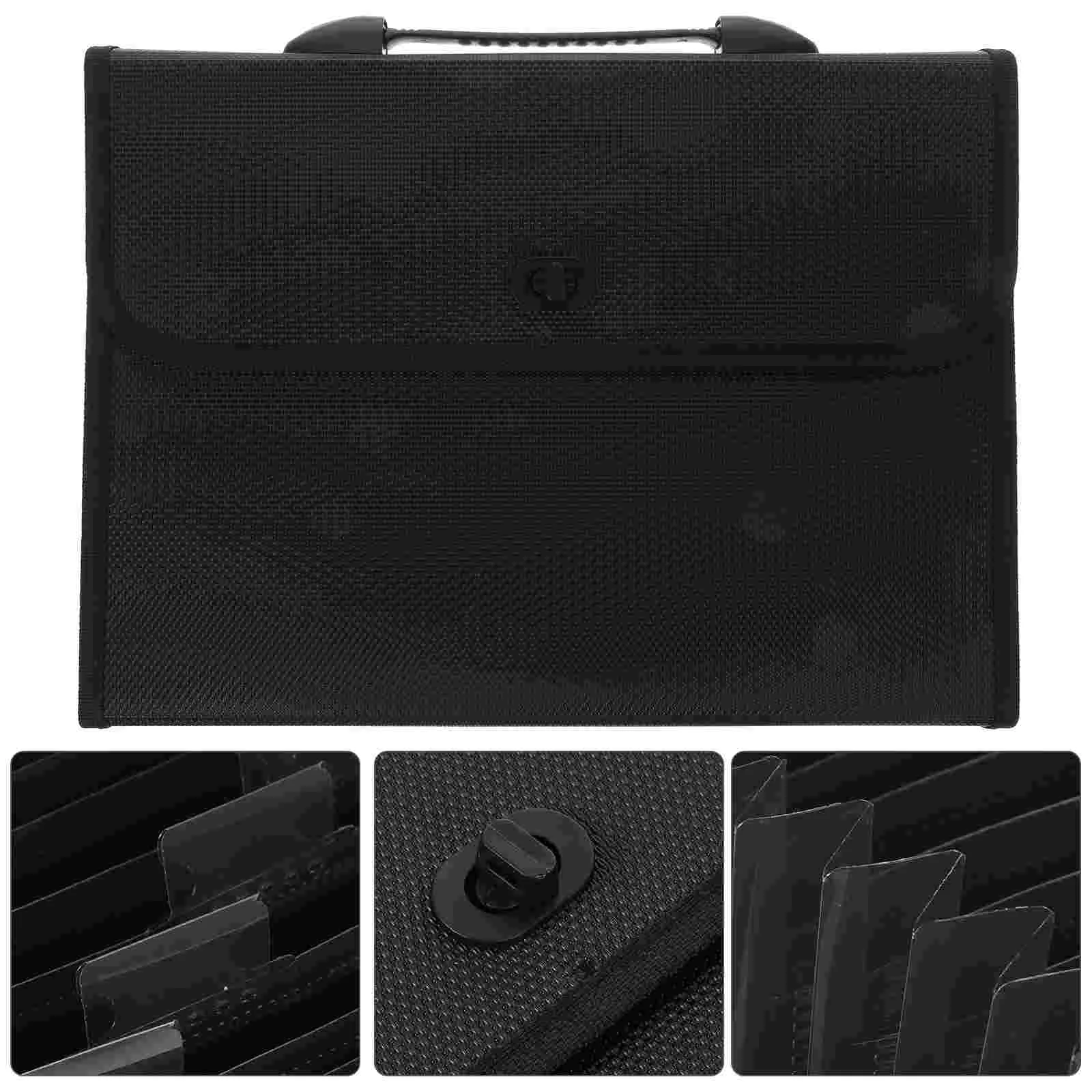 

Folders Multi Pocket Accordion File Paper Storage Plastic Large Capacity Organizer Bag Student Use