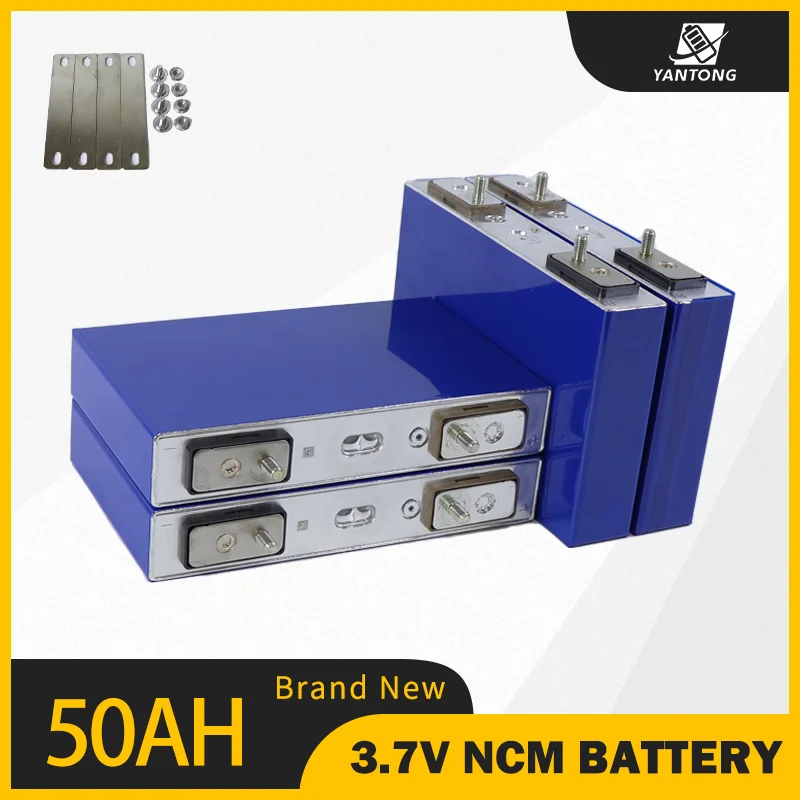 

4pcs 3.7V 50Ah Lifepo4 Cells Lithium iron Phosphate for 12V 50Ah Rechargeable Battery Pack DIY Solar Energy Storage Free Shpping