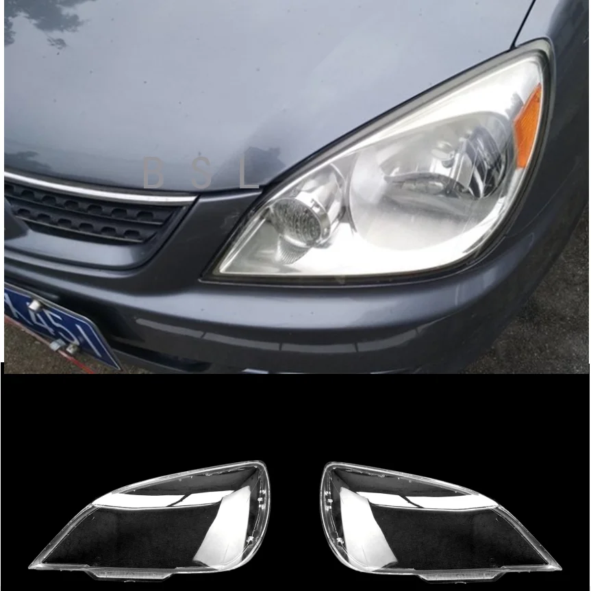 

Прозрачный пластиковый налобный фонарь для Mitsubishi Lancer 2007-2011