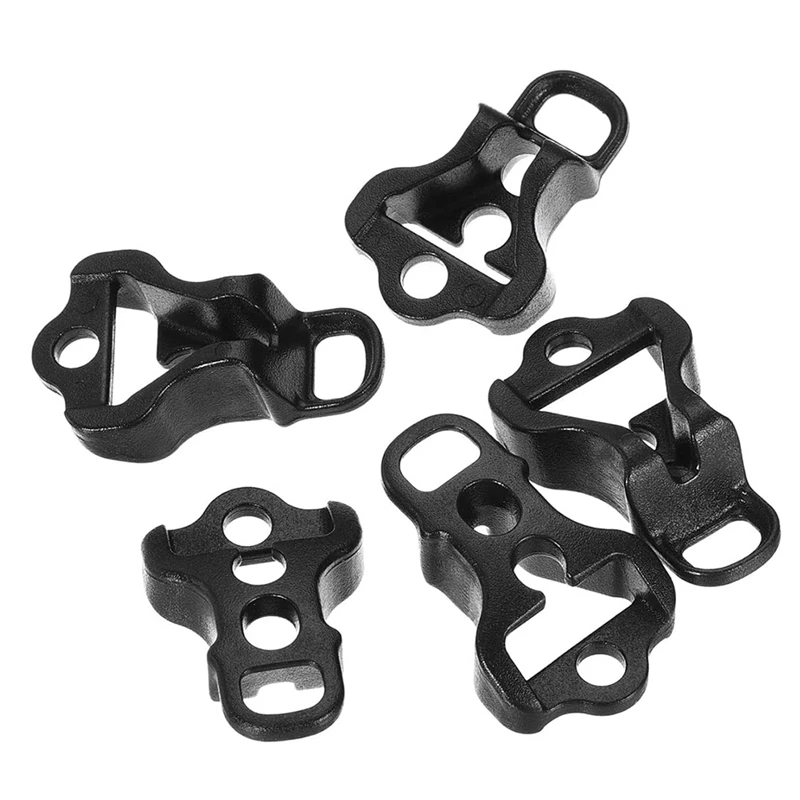 

New-100Pcs Tent Rope Buckles, 4Mm 3 Hole Plastic Adjuster Cord Tensioners For Outdoor Camping Canopy Tarp