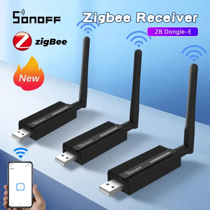 

SONOFF ZB Dongle-E USB Dongle Plus ZigBee 3.0 Wireless Zigbee Gateway Analyzer ZHA Zigbee2MQTT Pre-Flashed As ZigBee Router