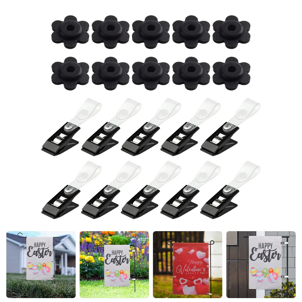 

Flag Garden Clips Anti Wind Clip Stopper Stops Holder Stoppers Accessories Yard Lawn Rubber Flagpole Flags Stands Pole Windproof