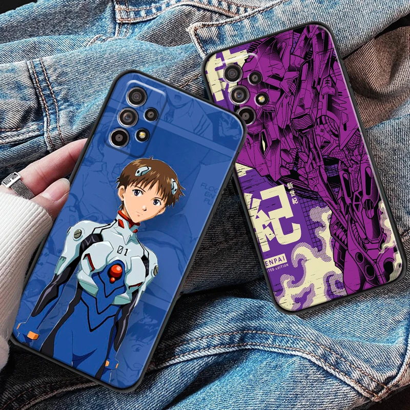 

Neon Evangelion For Samsung M11 M12 Phone Case Black Funda Coque Liquid Silicon Carcasa