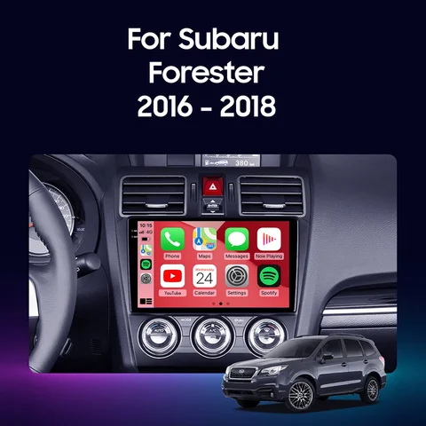 Автомобильное радио Android 14 Qualcomm для Subaru Forester 4 SJ WRX XV 2015-2018 Мультимидий плеер навигационный головное устройство Carplay