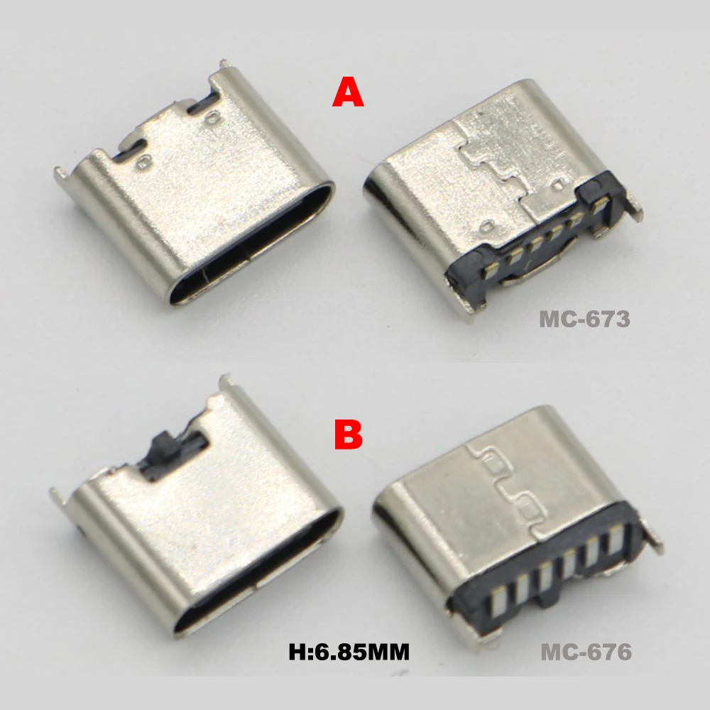 

1 шт., 6-контактный вертикальный фоторазъем USB Type-C 3,1 типа «мама» для печатной платы, дизайн «сделай сам», Высоковольтная Зарядка 6 P