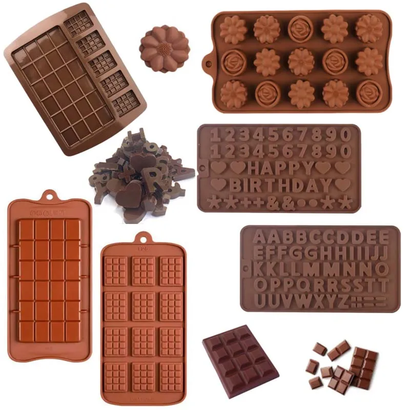 

Popular Chocolate Mold 3D Silicone Flower Mold DIY Silicone Mould Cake Decoration Love Candy Cake Mold For Baking