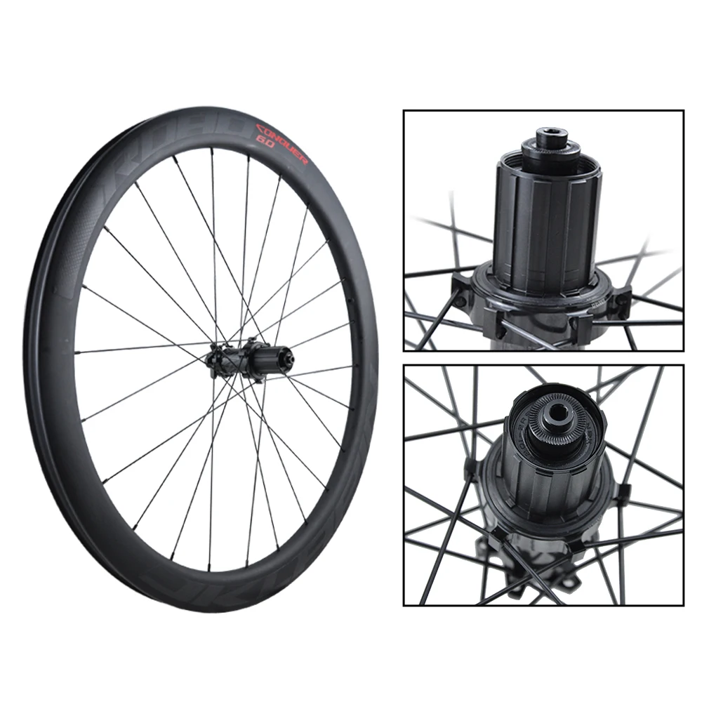 Колесная пара jkrabbit Litepro 38/48/60/85 мм 700C из углеродного волокна комплект колес для