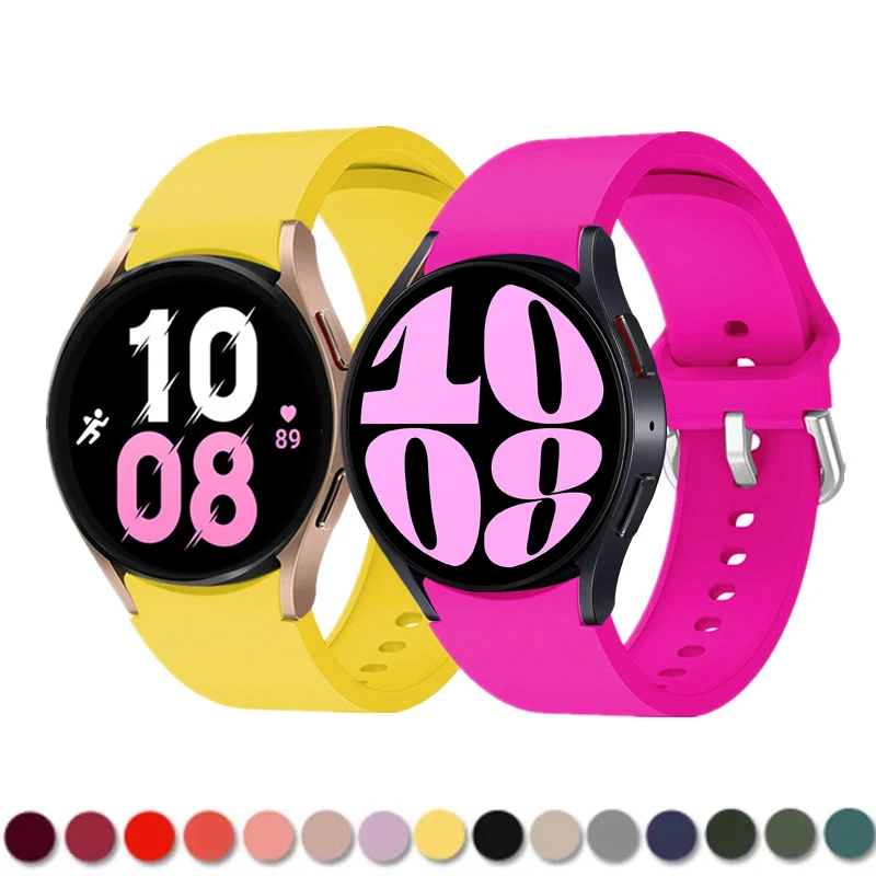 Cinturino Per Samsung Galaxy Watch 6 5 4 44Mm 40Mm/4 Classic 46Mm 42Mm Cinturino 20Mm Bracciale In Silicone Galaxy Watch 5 Pro 45Mm Band