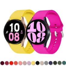 삼성 갤럭시 워치 6, 5, 4, 44mm, 40mm, 5 프로, 45mm 손목 밴드, 20mm 실리콘 팔찌, 갤럭시 워치 6 클래식, 43mm, 47mm 밴드