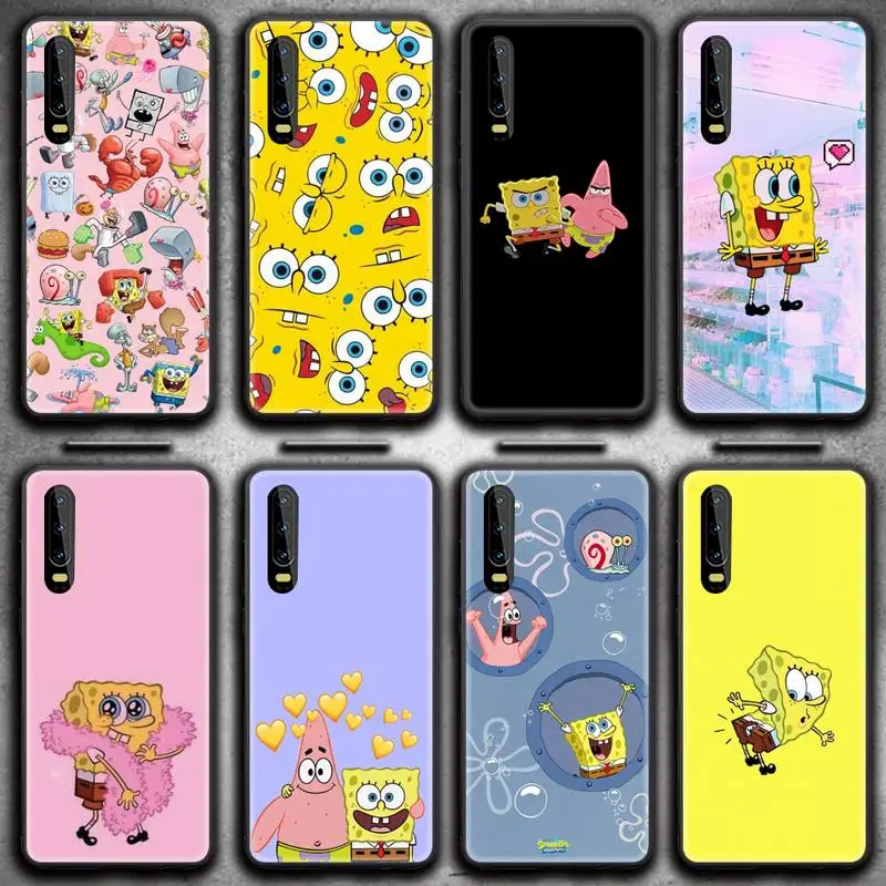 

Cute cartoon spongebob Phone Case for Huawei P20 P30 P40 lite E Pro Mate 40 30 20 Pro P Smart 2020