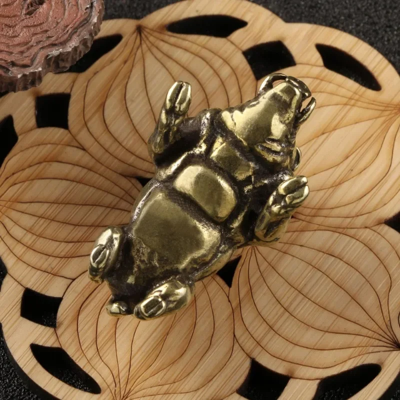 Латунная статуя дикого кабана свиньи винтажная имитация животного