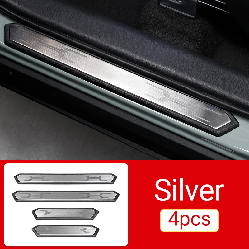 

Для Toyota RAV4 XA50 2019 2020 2021 2022 2023 2024 RAV 4 Гибридная защитная накладка на порог автомобиля, аксессуары для педалей