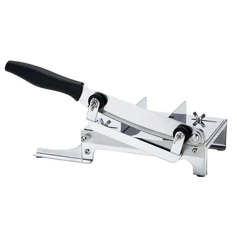 

Manual Frozen Meat Slicer Stainless Steel Beef Bacon Household Cutting Machine Adjustable Slice Thickness