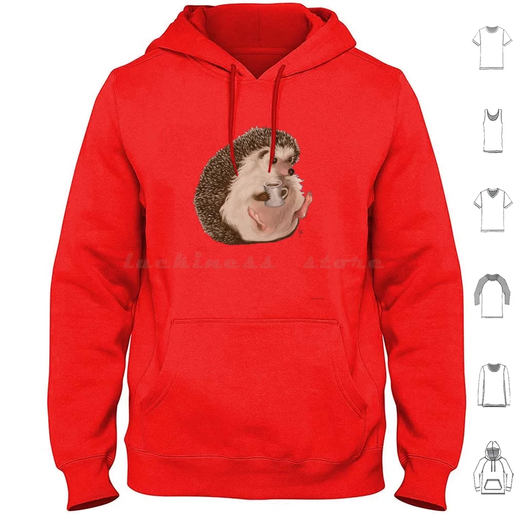 

Худи с длинным рукавом, кофейный Ежик