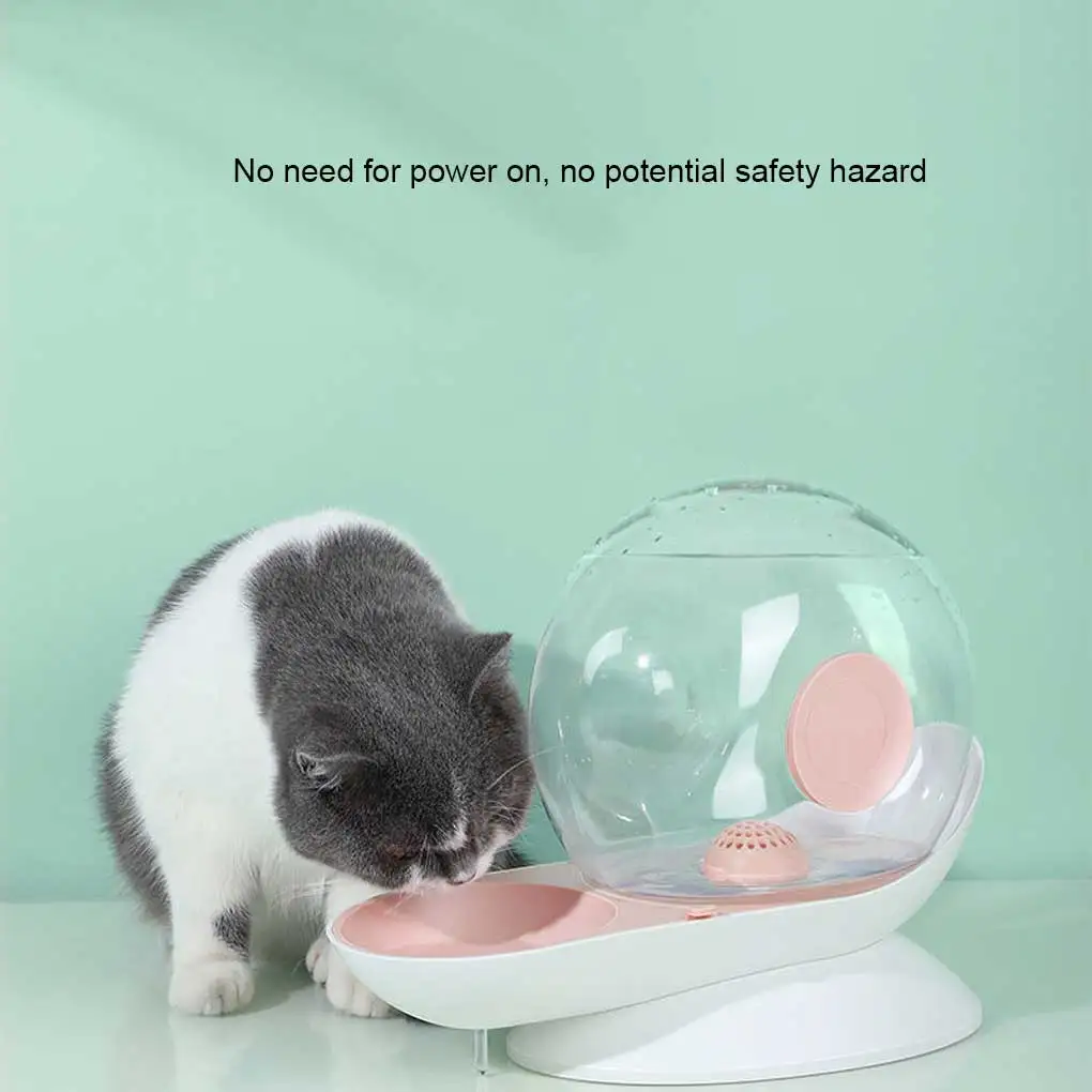 

Automatic Pets Water Fountain Feeder Dispenser Feeding Drinker Bowl Container Large Capacity for Professional Shop Pink