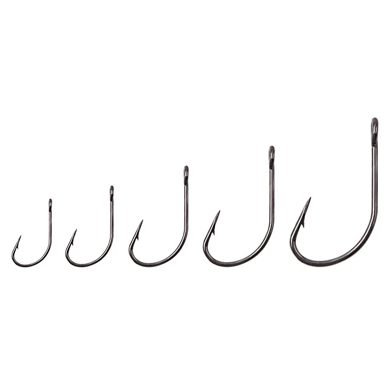 

Sea Yolo 50 шт./упак. 4 #-12 # Высокоуглеродистая сталь одиночный крючок воблеры для ловли карпа бородка для ловли карпа