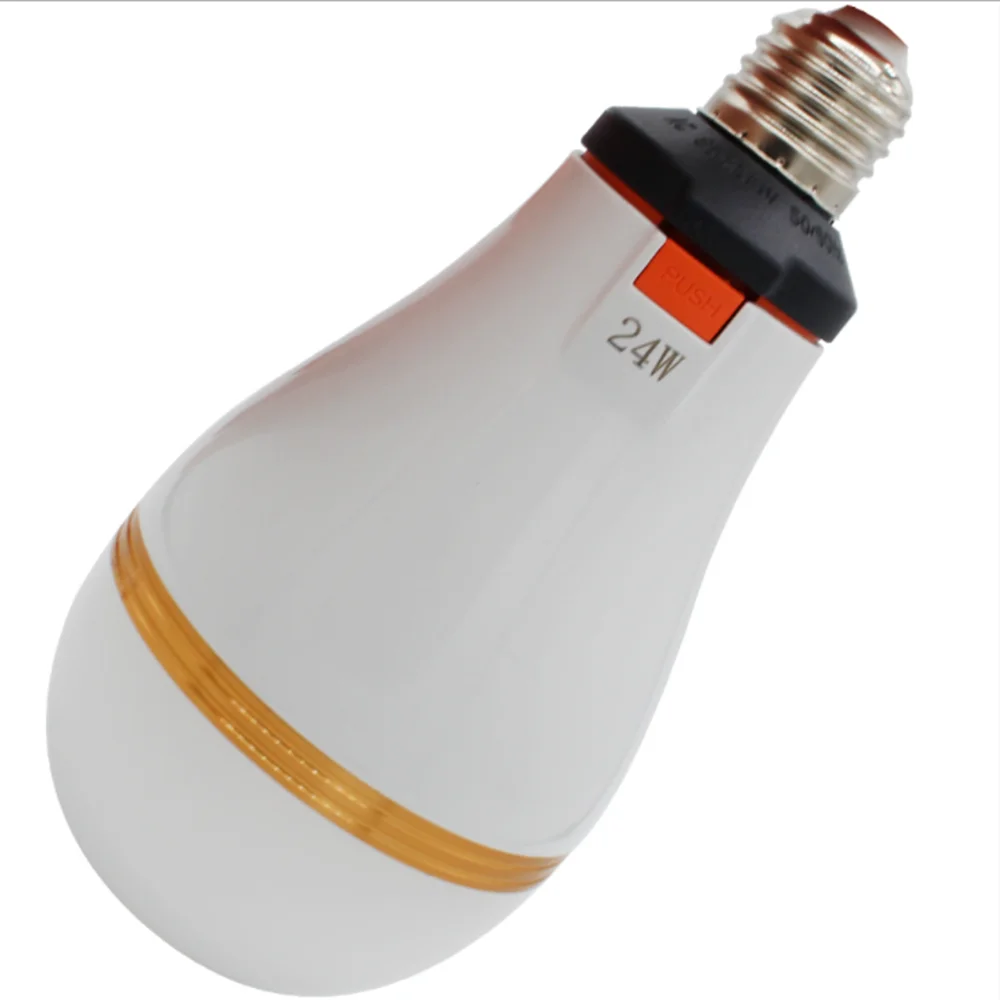 

LED Emergency Bulb with Removable Battery 18650 Outdoor Camping Rechargeable Bulb Power Supply AC 85-265V Lighting 8 Hours