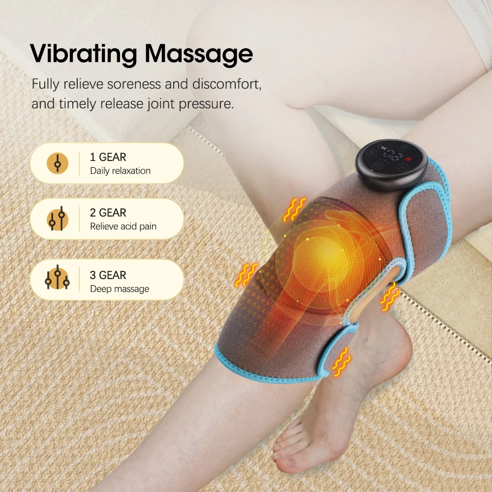 Heating Knee Massager Electric Shoulder Vibration Massage Pad For Physiotherapy Leg Arthritis Elbow Joint Pain Relief Therapy images - 6