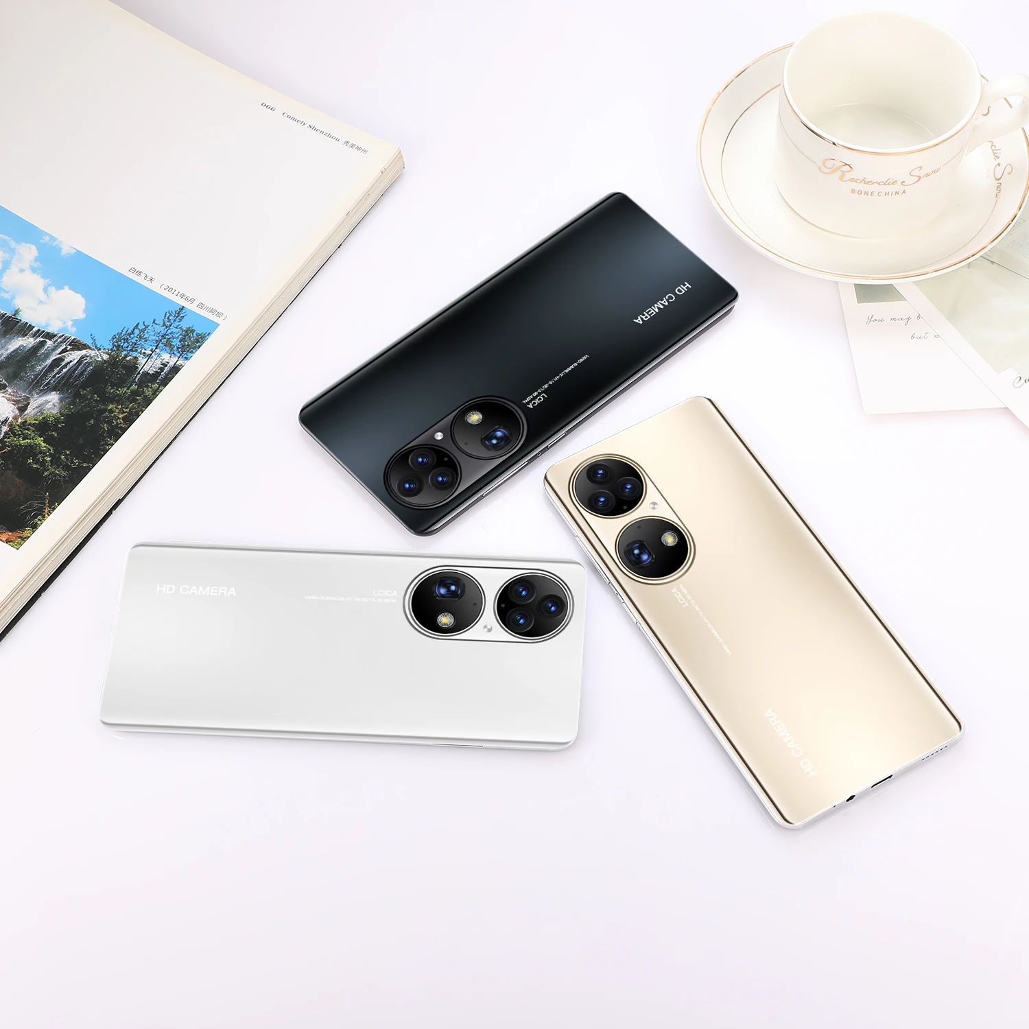 global version p50 pro 16gb768gb android smartphone 5g networks gps 48mp64mp hd camera mobile phones 6800mah cellphones free global shipping
