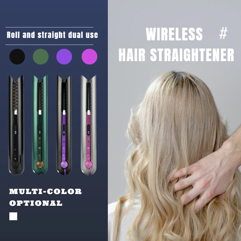 

For Hairdressing The New Female Portable Wireless LED Display Home Appliance Для Дома Hair Straightener Hair Curler