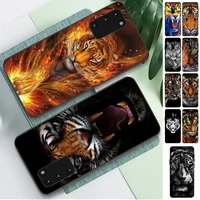 fhnblj ferocious tiger animal phone case for samsung s10 21 20 9 8 plus lite s20 ultra 7edge