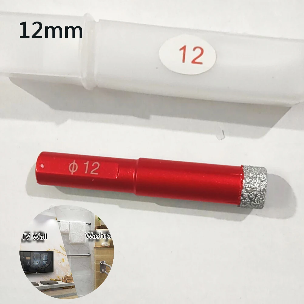 

1pc Diamond Drills Tile Dry Drill Bit Anti-slip Triangle Handle Power Tool Accessories For Angle Grinder And Hand Drill