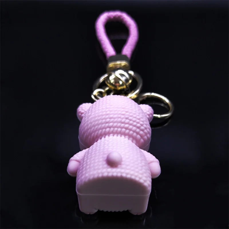 Брелок для детей в розовом цвете силиконовый брелок брюк аксессуары сумок
