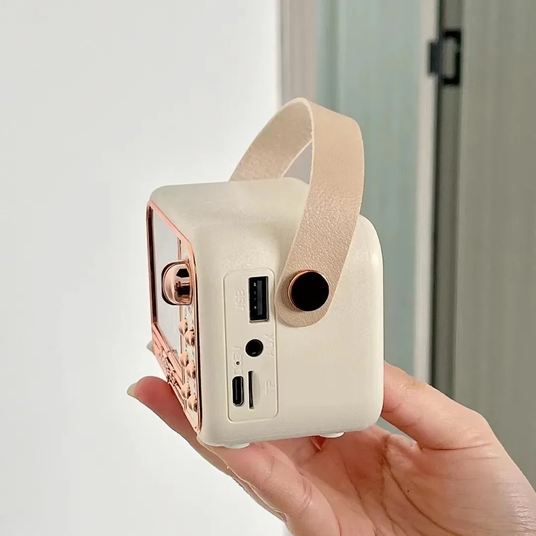 Bluetooth будильник динамик S11 новый ручной Ретро стиль Настольный Будильник