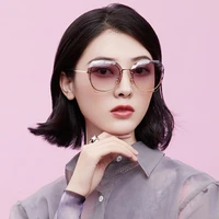 2022 new fashion mens and womens same style frameless sliced sunglasses round face thin travel sunshade sunglasses