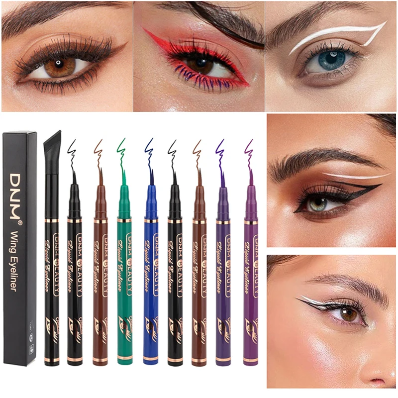 

12 Color Matte Liquid Eyeliner Waterproof Lasting Sweatproof Quick-Drying Eye Pen Makeup Double Head Eyeliner Long-lasting