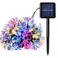 solar string christmas lights cherry blossom outdoor 23ft 5020led waterproof garden lawn patio lighting party home decoration