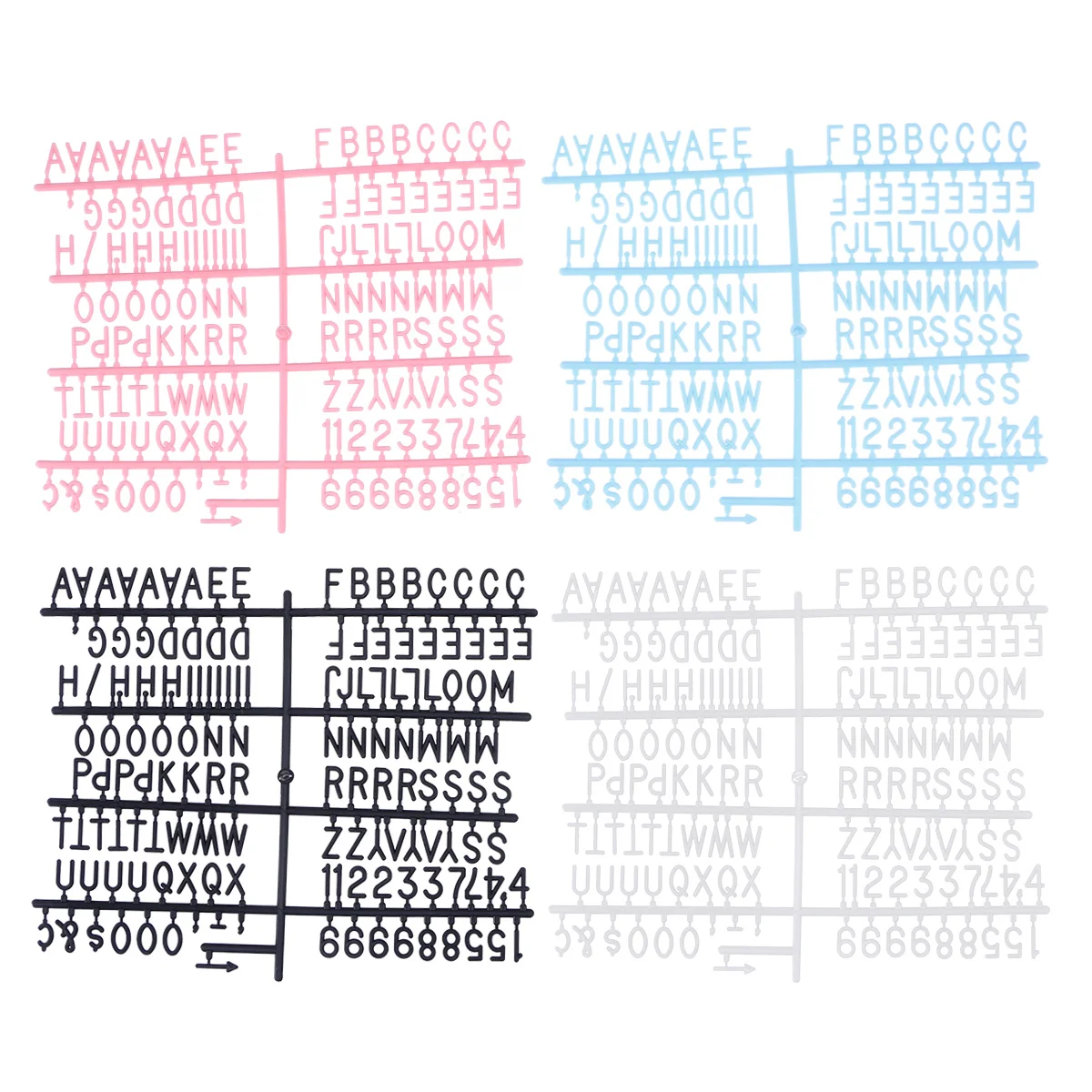 

580pcs Letter Board Letters Words Alphabet Characters for Felt Letter Boards Home Store Bar Decoration