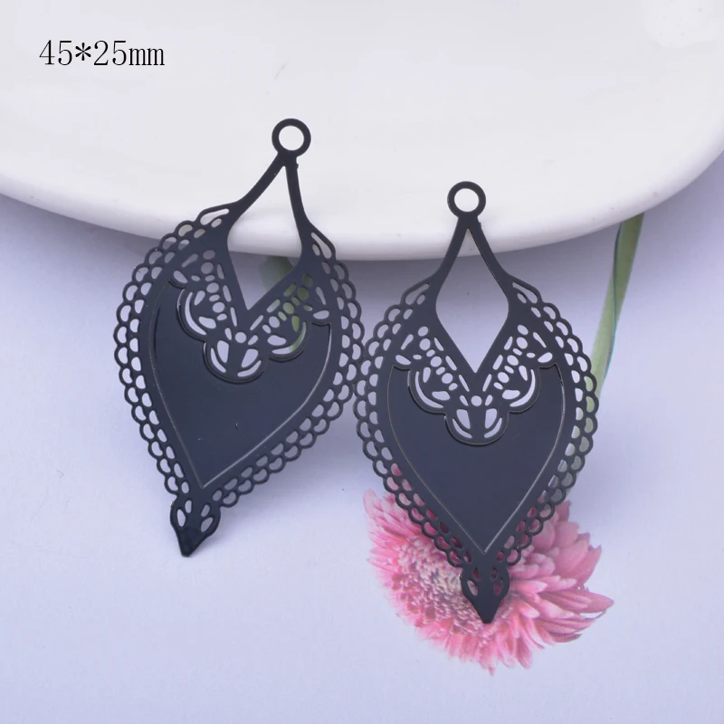 6 шт латунные круглые серьги-подвески |