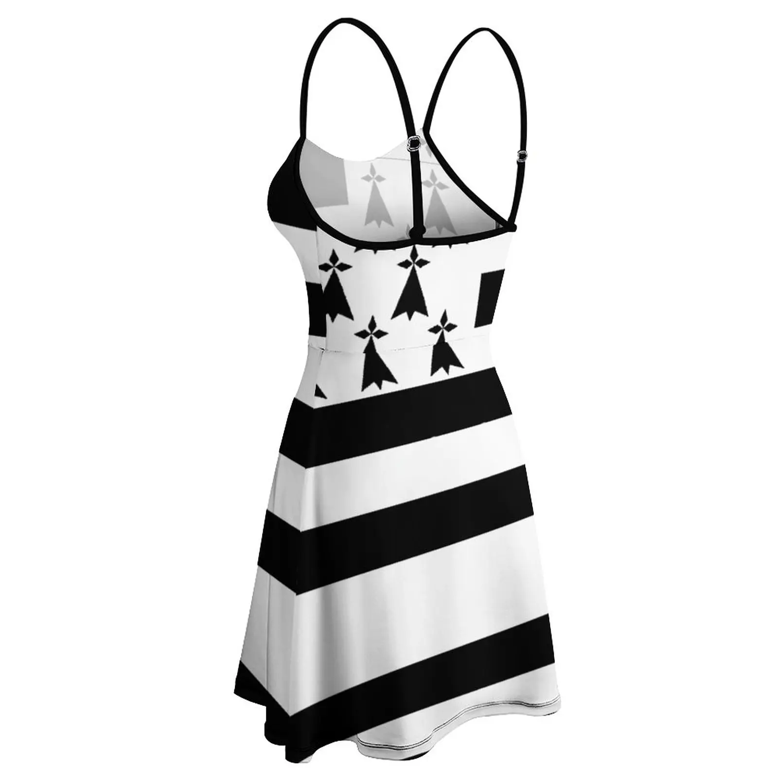 Женское платье на бретельках с флагом саркастическое Платье премиум-класса