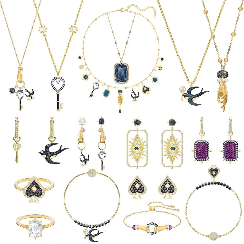 

Fashion New Exquisite High-quality Necklace Set, Classic Unique Retro Crystal Jewelry For Romantic Birthday Gifts Ladies