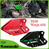for kawasaki ninja650 z650 z ninja 650 motorcycle accessories footpeg footrest front brake cylinder heel plates guard protector