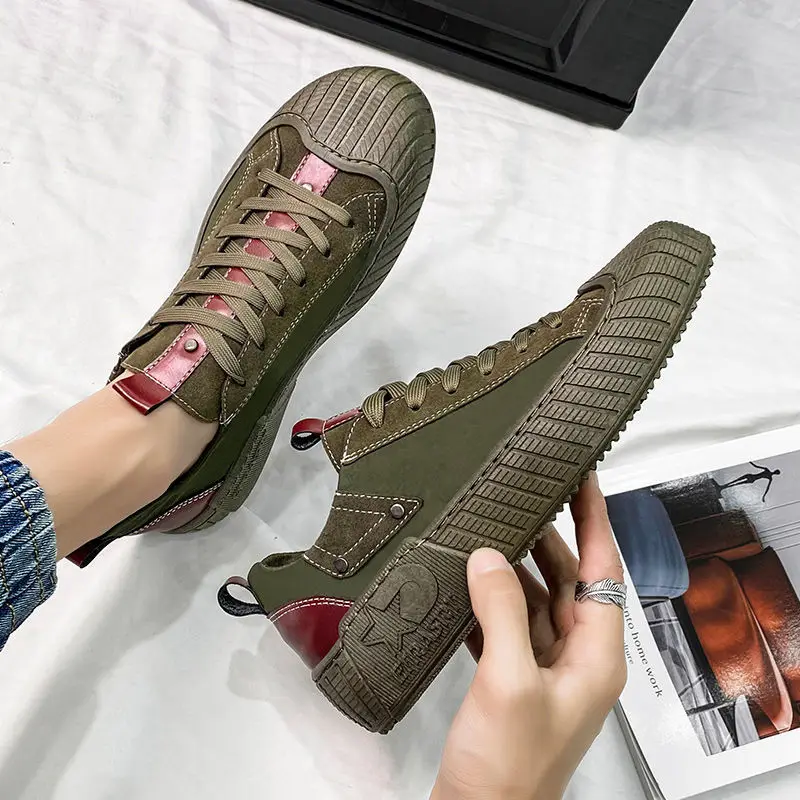 

Мужские модные туфли, дышащая Белая обувь, мужские универсальные повседневные тканевые туфли, мужские кроссовки на шнуровке, мужские парус...