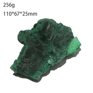256g C5-3D High Quality Rare Fine Velvet Sheen Malachite Collection Mineral Teaching Specimen Decoration From Congo