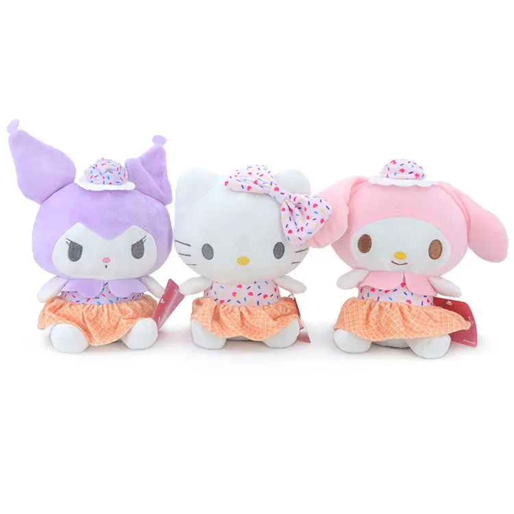 

Sanrio Hello Kitty Kuromi My Melody Kawaii 20Cm Plush Toys Cute Stuffed Accessorie Cartoon Christmas Gifts for Girls Childrens