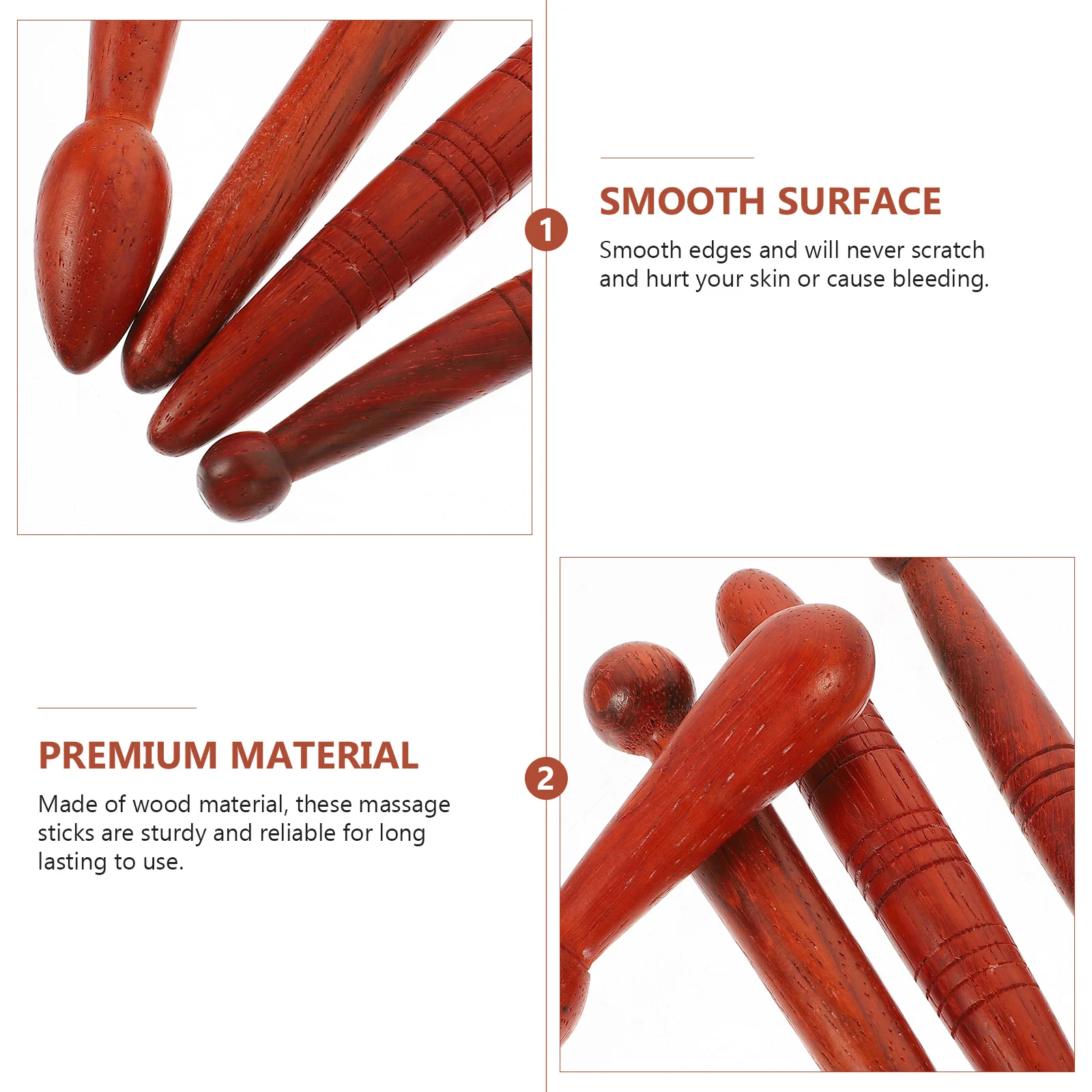 4 шт. акупунктурные палочки для акупрессуры массажные инструменты лица Para Masajes