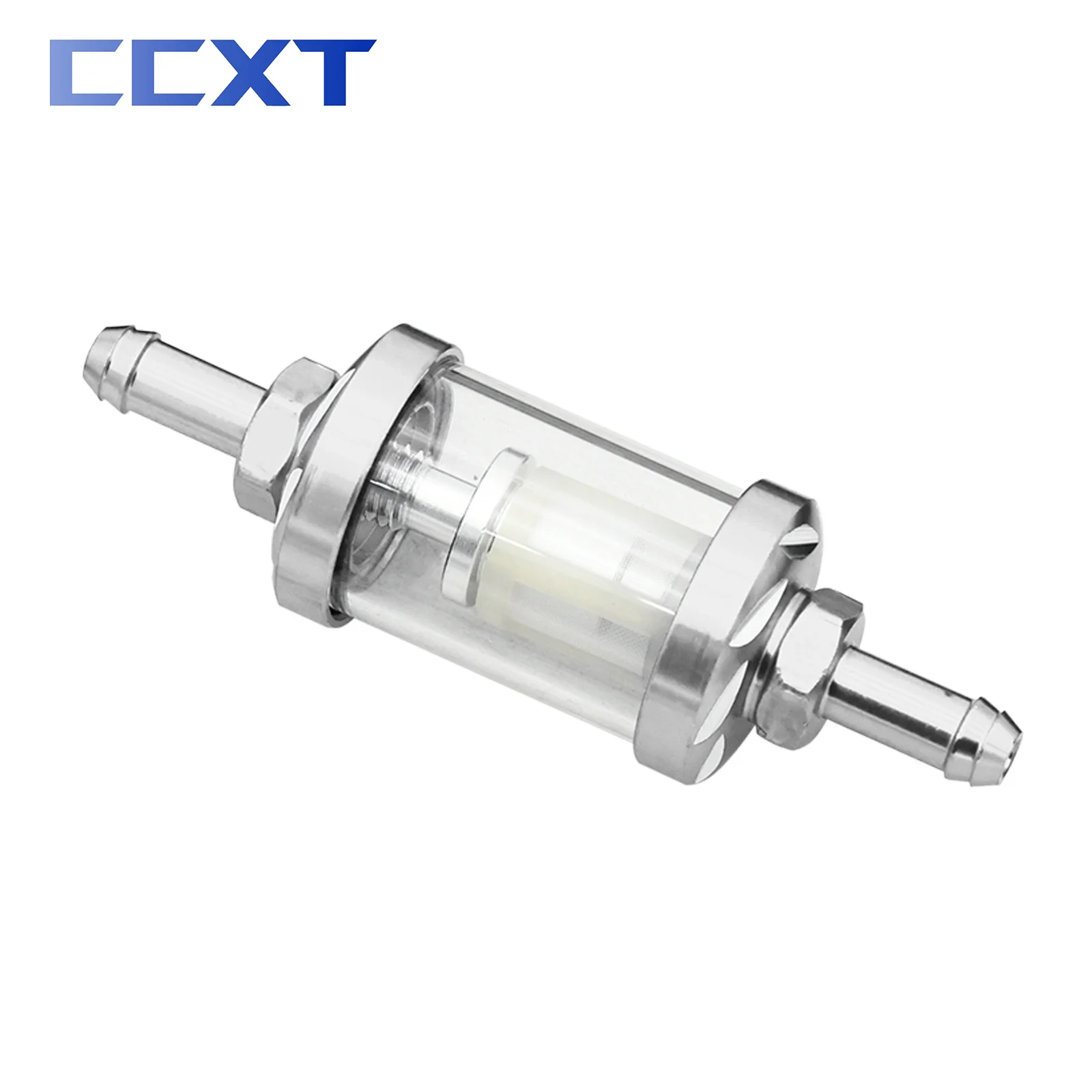 

Мотоциклетный топливный шланг с ЧПУ 8 мм, стеклянный газовый топливный бензиновый масляный фильтр для ATV Honda Yamaha Kawasaki Suzuki KTM EXC EXCF и т. д., универсальный