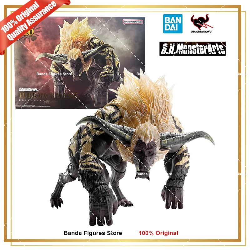 Оригинальный Bandai S.H.MonsterArts Shm Furious Rajang Enraged в наличии коллекция аниме фигурки
