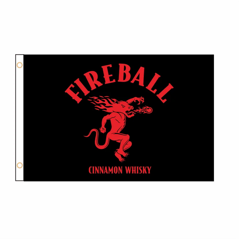 

Free Design Fireball Whisky Flag Banner 2ft*3ft 3ft*5ft Sports Advertising QZ-188