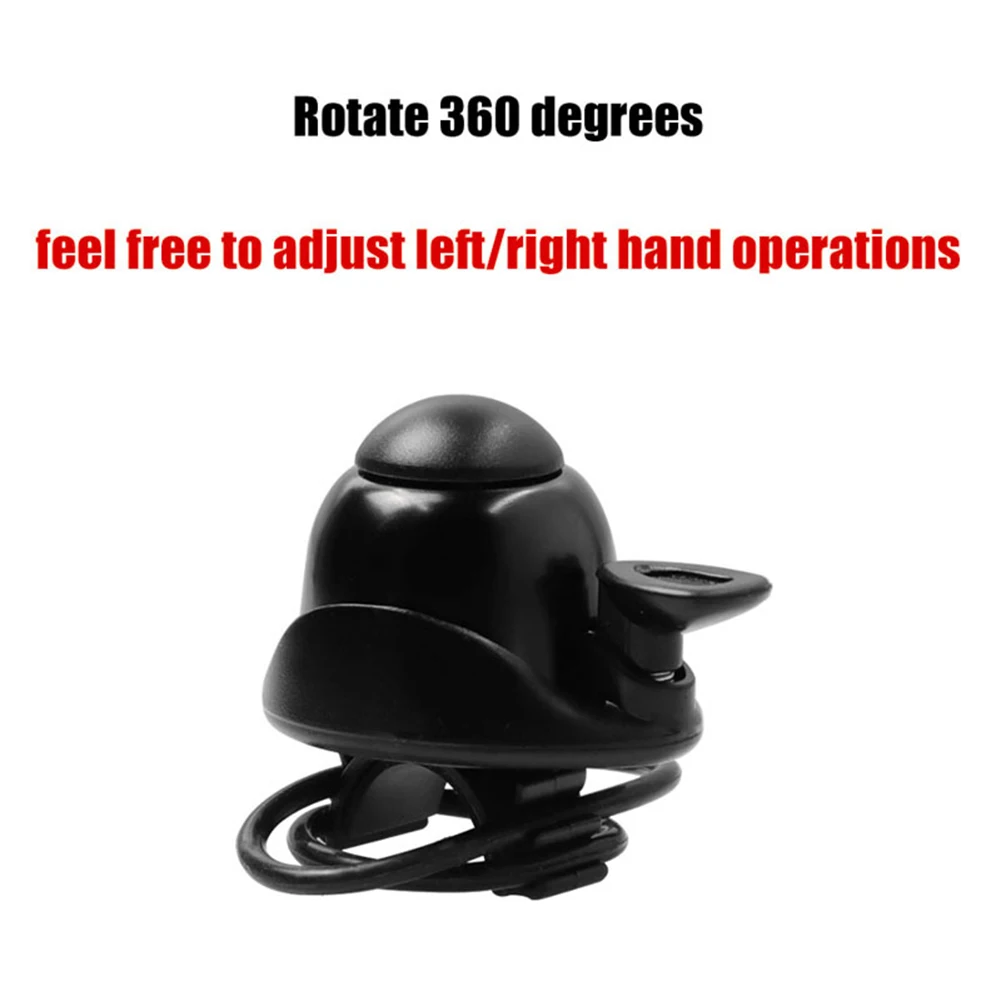 

Electric Scooter Bell Outdoor 1 Pcs 360 Degrees Rotated 58*50mm Aluminum Alloy Elastic Rubber Band Ringtone Crisp