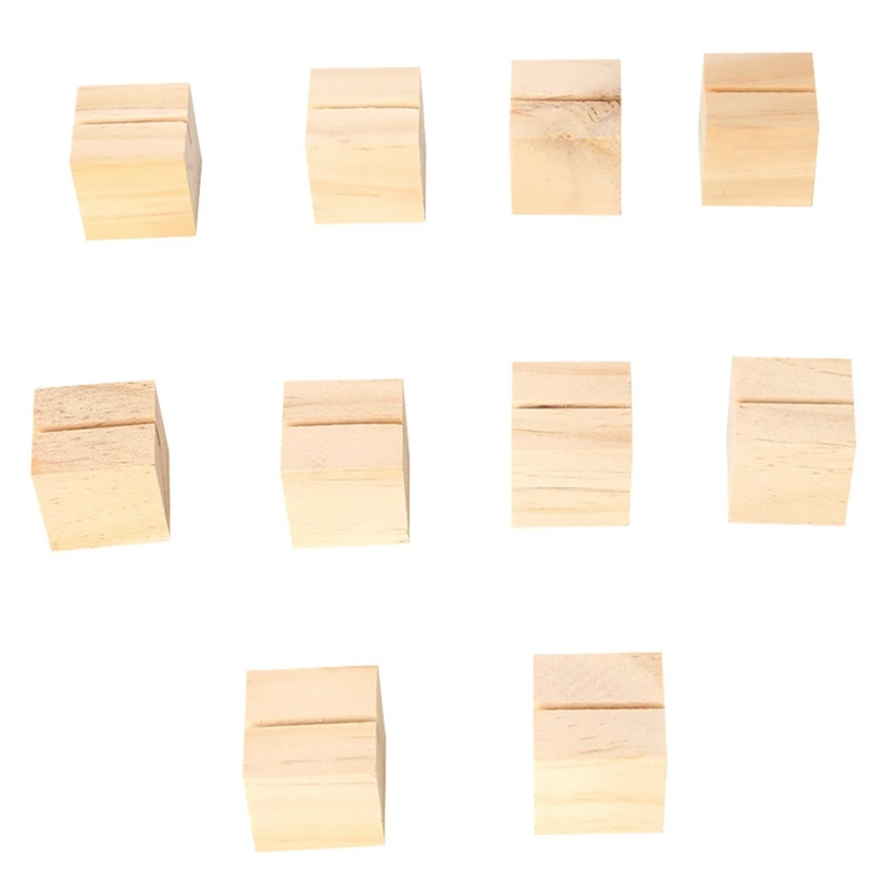 

30PCS Wood Place Card Holders Wooden Menu Sign Holder Table Numbers Card Display For Wedding Dinner Party Decoration
