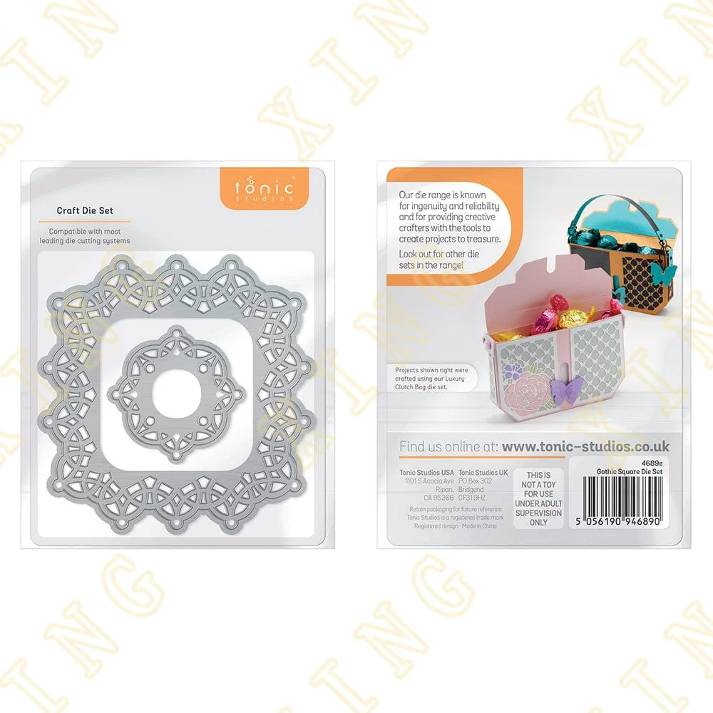 

New For 2022 Gothic Square Metal Cutting Dies Scrapbook Diary Decoration Stencil Embossing Template Diy Greeting Card Handmade