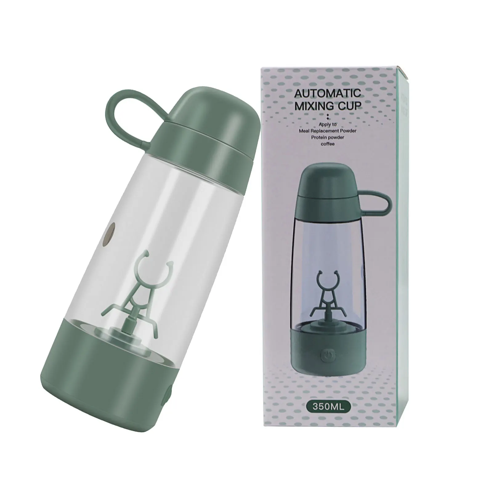 

350 мл кофейная чашка с крышкой, электрическая самоперемешивающаяся герметичная и портативная бутылка для воды, автоматическая кофейная чаш...