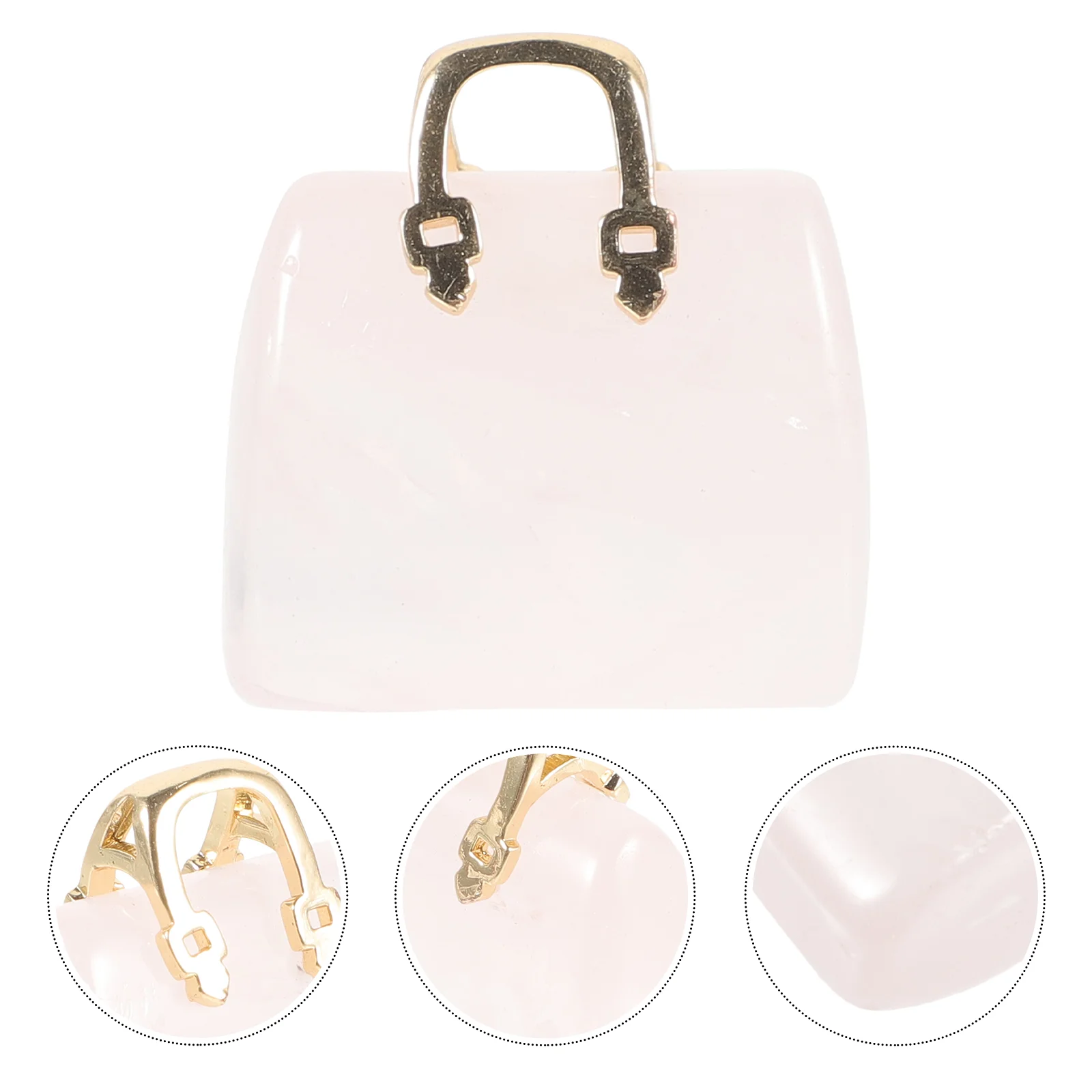 

Handbag Photo Prop Statue Crystal Rocks Colored Artwork Table Ornament Home Decoration