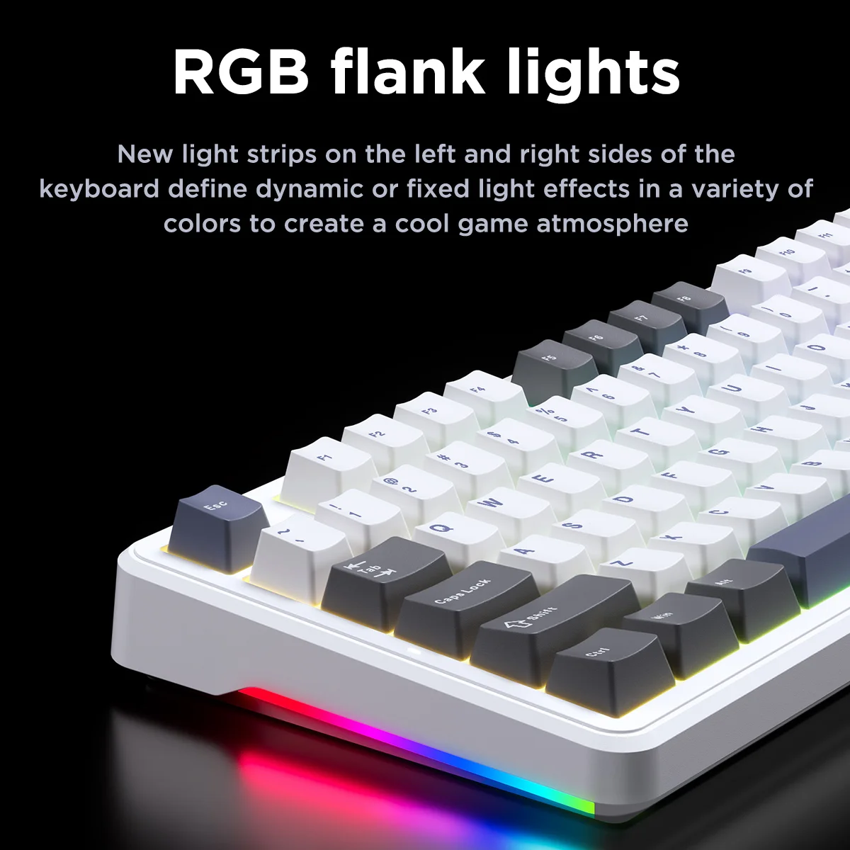 Клавиатура Aula-Clavier Bodycanique F87 LeicMode 2 4 г sans fil USB Bluetooth échange à chaud шарнир RVB PBT 87 touches claviers