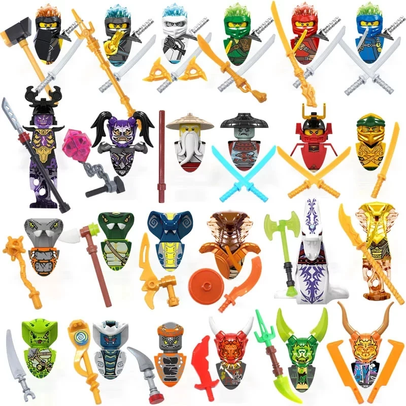Мастер Spinjitzu новая кукла Ninjagoed экшн-фигурки мотоцикл Lioyd Jay Pythor змея подарок